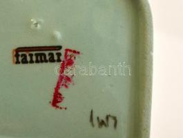 Faimar lepkés bonbonniere / dobozka. Jelzett, hibátlan. 8x8 cm