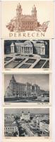 11 db modern magyar városképes mini leporellófüzet; Eger, Esztergom, Debrecen, Baja, Sztálinváros / ...