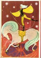12 db MODERN cirkuszi képeslap / 12 modern circus themed postcards