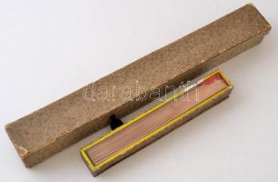 2 db dekoratív legyező, eredeti dobozában, h:20 és 35 cm