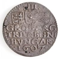 Erdélyi Fejedelemség 1607. 3 Garas Ag "Bocskai István" (2,15g) T:2,2- 
Principality of Tr...