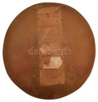 DN "Találkozó" Br plakett. Szign.: MP (98mm) T:2 hátoldalán ragasztónyom