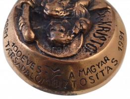 B. Kopp Judit (1943-1995) 1991. "100 éves a magyar Társadalombiztosítás / Sz. Kristóf" ara...