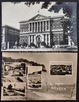 81 db VEGYES külföldi városképes lap; német, osztrák, svájci. 1930-as, 1940-es és 1950-es évek / 81 ...