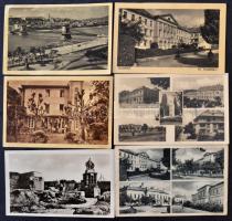 121 db modern magyar városképes lap az 1950-60-as évekből / 121 modern Hungarian town-view postcards...