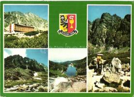 39 db modern szlovák lap a Magas Tátrából / 39 modern Slovakian town-view postcards from Vysoké Tatr...