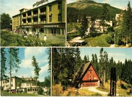 39 db modern szlovák lap a Magas Tátrából / 39 modern Slovakian town-view postcards from Vysoké Tatr...