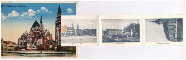 Szeged, Fogadalmi templom. leporellolap belül zsinagógával