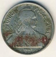 Francia Indokína 1947. 1P T:2/3+ kevés korr