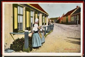 7 db régi külföldi leporellófüzet / 7 pre-1945 Worldwide leporello booklets; 2 Ostende, Zeeland, Vat...