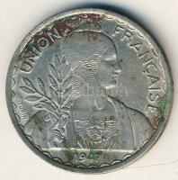 Francia Indokína 1947. 1P T:2/3+ kevés korr