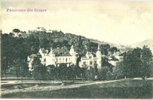 Brassó, Kronstadt, Brasov; Postwiese mit Schlossberg / látkép, villa. Kiadja Hiemesch / general view, villa