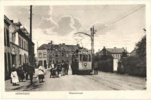 Kerkrade, Nieuwstraat. P. Simons / street view, tram