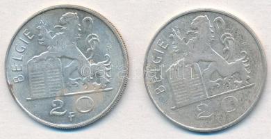 Belgium 1949-1953. 20Fr Ag (2x) holland nyelvű körirat T:2,2- kis ph.
Belgium 1949-1953. 20 Francs ...