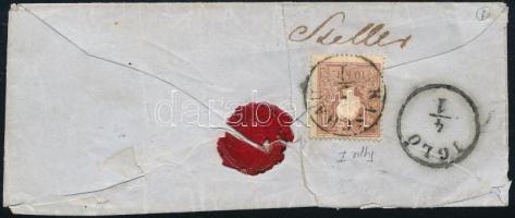 ~1859 5kr I + 10kr I on registered cover "KASCHAU" - "IGLÓ" ~1859 5kr I + 10kr I...