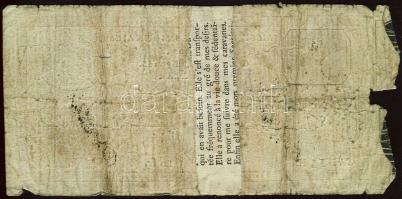Franciaország / Rouen 1797-1803. 20Fr korabeli papírral saját idejében  restaurált példány, az érvén...