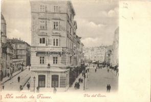 Fiume - 4 db régi képeslap / 4 pre-1945 postcards