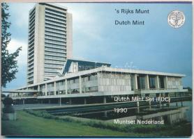 Hollandia 1990. 5c-5G (6xklf) + "Noord-Brabant" emlékérem forgalmi sor karton dísztokban T...