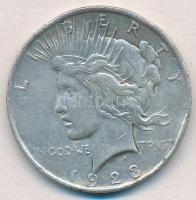 Amerikai Egyesült Államok 1923. 1$ Ag Béke T:2- ph. USA 1923. 1 Dollar Ag Peace C:VF edge error Krause KM#150