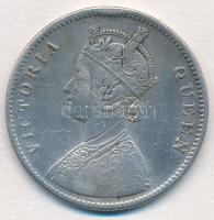 Brit-India 1862. 1R Ag Viktória T:2- ph. British India 1862. 1 Rupee Ag Victoria C:VF edge error