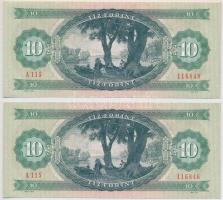 1975. 10Ft (2x) egyugrásos sorszámkövetők T:I
Adamo F8