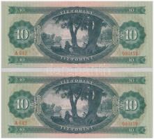 1969. 10Ft (2x) sorszámkövetők T:I
Adamo F7