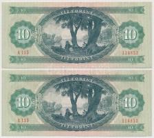 1975. 10Ft (2x) sorszámkövetők T:I 
Adamo F8