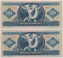 1962. 20Ft (2x) sorszámkövetők T:I
Adamo F13