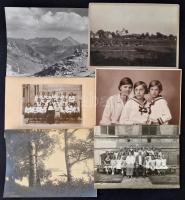 cca 1910 és cca 1980 között készült fényképek tétele, 222 db vintage fotó, több feliratozva, datálva...