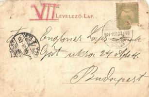 1904 Besztercebánya, Banská Bystrica; Vár részlet, Strelinger Samu üzlete, piaci árusok. Kiadja Walt...