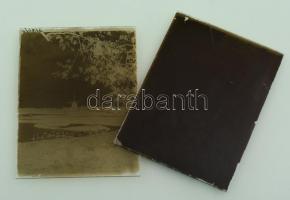 cca 1930 Szélmalmok az Alföldön, Kerny István (1879-1963) budapesti fotóművész hagyatékából 2 db vin...