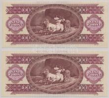 1984. 100Ft (2x) sorszámkövetők T:I-,II törés nélküli hajtás
Adamo F38