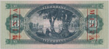 1969. 10Ft "MINTA" felülnyomással és perforációval "D000 - 001455" sorszámma T:I...
