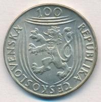 Csehszlovákia 1951. 100K Ag "Klement Gottwald" T:1- Czechoslovakia 1951. 100 Korun Ag &quo...