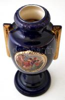 Urnaváza, matricás, jelzés nélkül, kopott, m: 31 cm