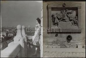 cca 1939 Győr, Korschelt Miklós (1900-1982) budapesti festő- és fotóművész hagyatékából 8 db vintage...