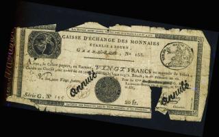 Franciaország / Rouen 1797-1803. 20Fr T:IV- R!