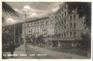 Abbazia, Opatija; Palace Hotel Bellevue, Farmacia alla Riviera / hotel, pharmacy, shops. Ed. G. B. Falci