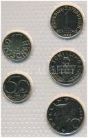 Ausztria 1985-1998. 10gr-10Sch (5xklf) aranyozott forgalmi sor lezárt fóliatokban T:1
Austria 1985-...