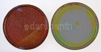 1978. "Medfilex Pécs" eozin mázas Zsolnay porcelán plakett (108mm) + 1984. "Magyarors...