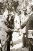 1948 Budapest, műhely avatás - politikusok részvételével - a GANZ Villamossági Gyárában, Rózsa Györg...