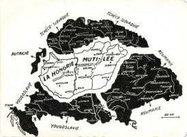 Kiadja a Magyar Nemzeti Szövetség / Hungarian irredenta, Trianon map (EK)