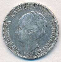 Hollandia 1923. 1G Ag I. Vilma T:2,2- kis ph. Netherlands 1923. 1 Gulden Ag Wilhelmina I C:XF,VF small edge error