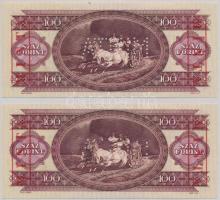 1993. 100Ft piros "MINTA" felülnyomással és perforációval (2x), sorszámkövetők "B001 ...
