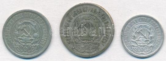 Szocialista Szövetségi Szovjet Köztársaság 1923. 10k Ag + 15k Ag + 20k Ag T:2,2-
Russian Federated ...