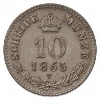 Ausztria 1865V 10kr Ag "Ferenc József" T:1-
Ausztria 1865V 10 Kreuzer Ag "Ferenc Józ...