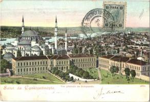 Constantinople, Istanbul; Vue generale de Suleymanie / Süleymaniye Mosque. TCV card (EK)