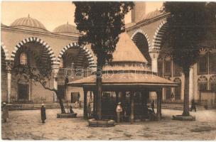 Constantinople, Istanbul; Cour de la Mosquée Mehmed le Conquérant / Fatih Mosque, courtyard. F. Rochat No. 1108.