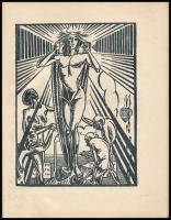 Révész Béla: Negyvenöt miniatűr. Fáy Dezső 15 fametszetes illusztrációival. Bp.,(1922), Mentor, (Glo...