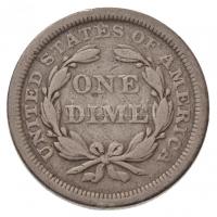 Amerikai Egyesült Államok 1843. 1d Ag "Ülő Szabadság" T:2-
USA 1843. 1 Dime Ag "Seat...